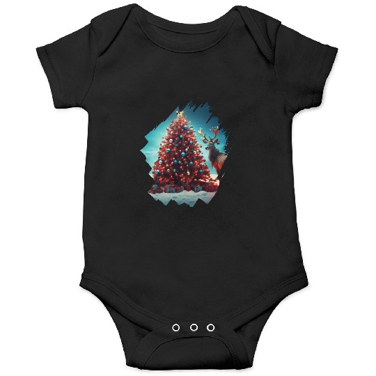 Christmas tree Christmas Reindeer Onesies