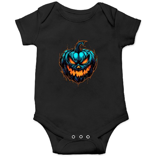 Spooky Colorful Halloween Pumpkin Onesies