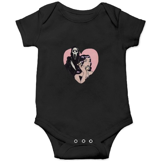 ghostface phone call love heart Onesies