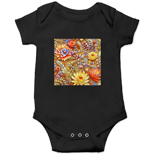 Impressionist Blossoms Tapestry Onesies