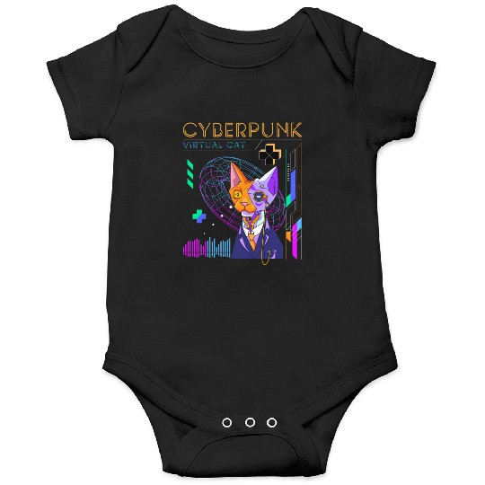 Cyborg Retro Gamer Scifi Onesies