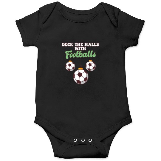 Football Player Coach Christmas Balls Deck The Onesies