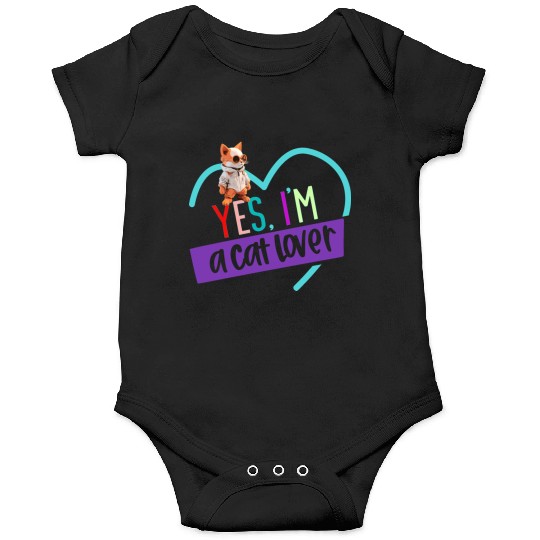 YES, I'M A CAT LOVER, cat, space cat, Pet lovers Onesies