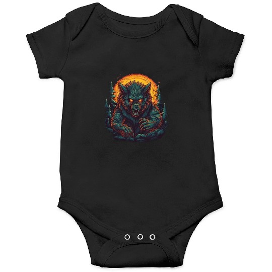 A mythical creature Werewolf Onesies