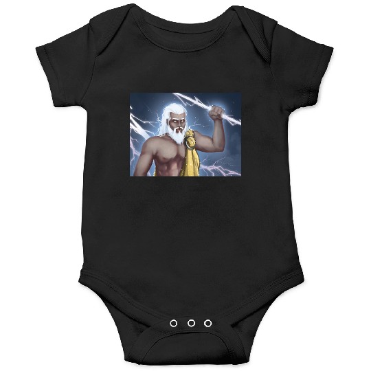 A Titan holding a lightning bolt Onesies