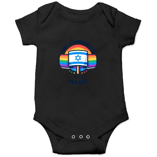 LGBTQ community STANDS WITH ISRAEL Onesies