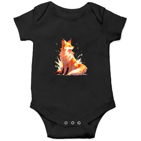 Anime Nature Fox Portrait Onesies