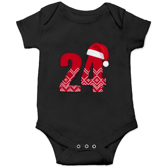 Xmas Number 24 Happy Couple Gift - Twenty Four Onesies