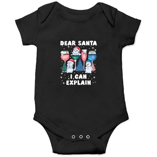 Schneemann Dear Santa I can Explain Funny Onesies
