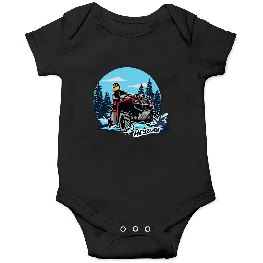 ATV/Quad "Winter Riding" style logo. By "Hey Day" Onesies