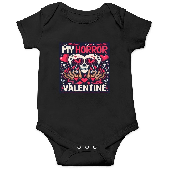 My Horror Valentine Skull Heart Onesies