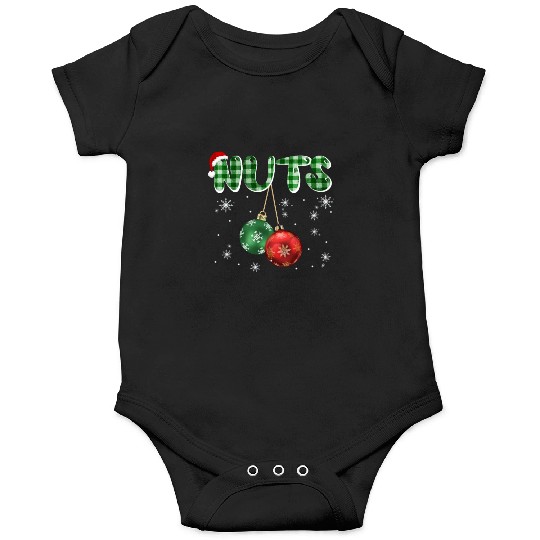 Chest Nuts Christmas Funny Couple Matching Onesies