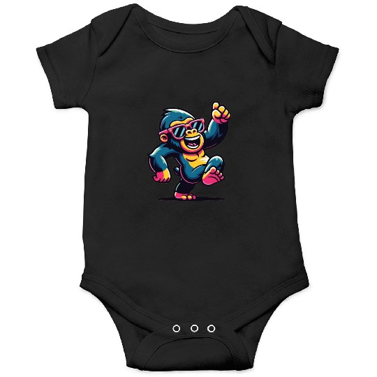 Gorilla With Sunglasses Onesies