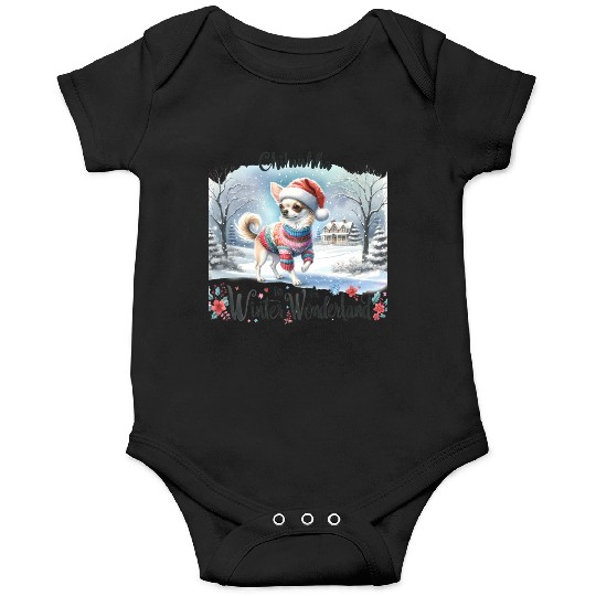 Chihuahua In a Winter Wonderland Onesies