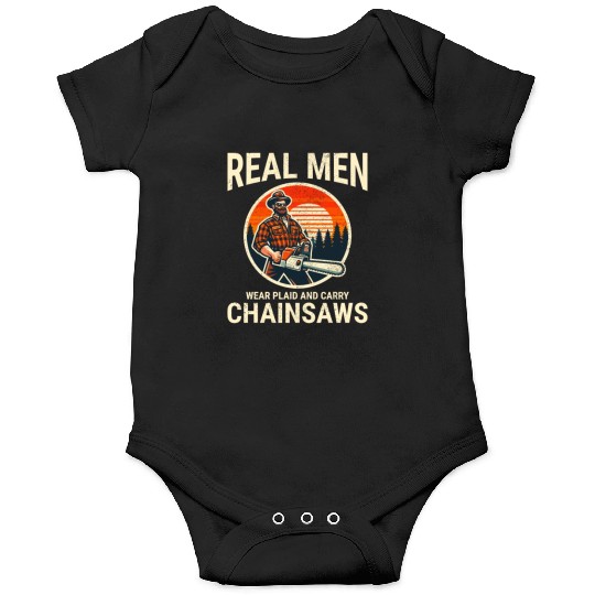 Lumberjack Woodworker Woodcutter Chainsaw Arborist Onesies