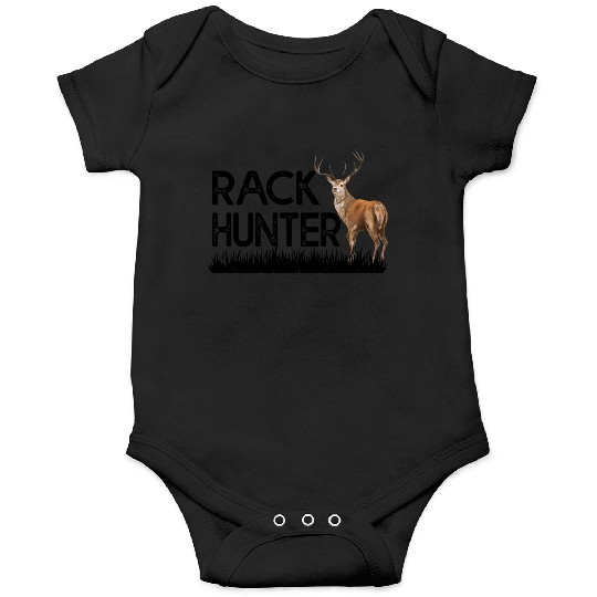 Rack Hunter Whitetail Deer Elk Buck Hunt Hunter Onesies