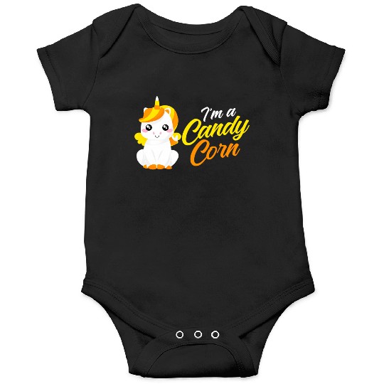 Unicorn Candy Corn Candycorn Halloween Onesies