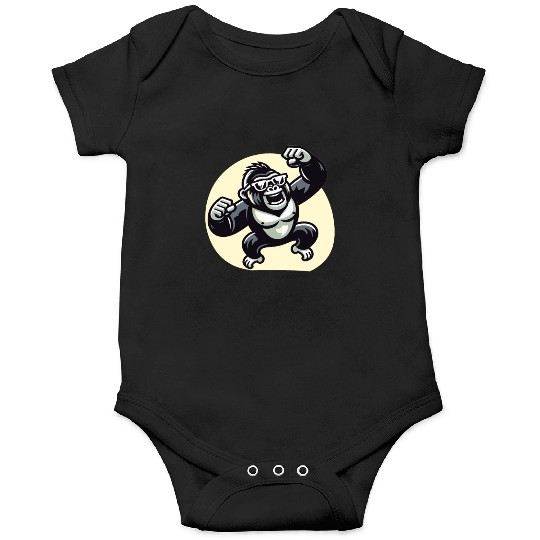 Gorilla With Sunglasses Onesies