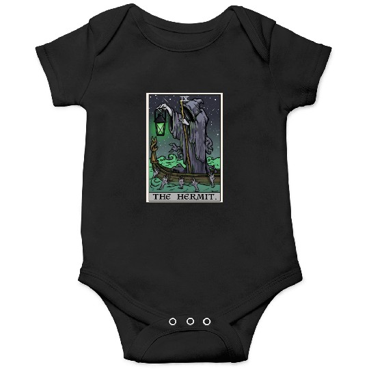 The Hermit Tarot Card Gothic Halloween Grim Reaper Onesies