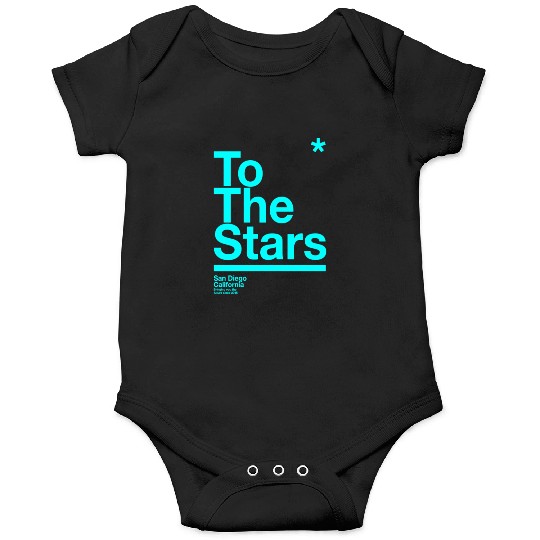 To The Stars Light Blue Onesies