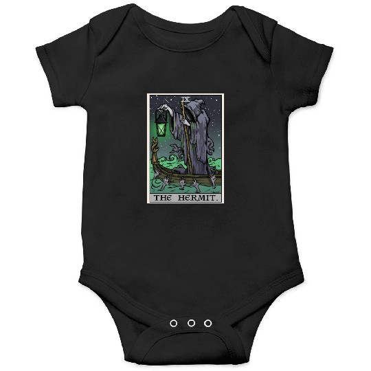 The Hermit Tarot Card Gothic Halloween Grim Reaper Onesies