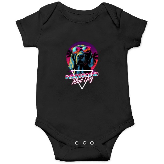 Retro Wave Bloodhound Hot Dog Onesies