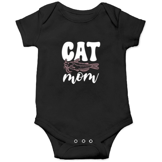 Cat Mom Catfish Catfishing Angler Noodler Onesies