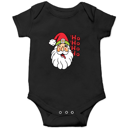 Santa Claus Face Onesies Christmas HO HO HO HO