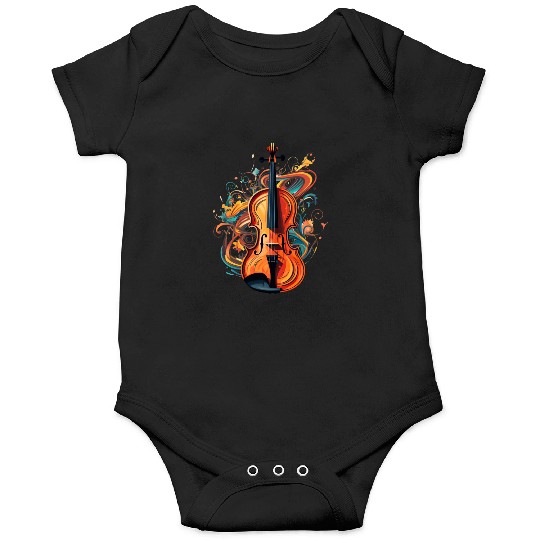 Violinist Violin Music Art Violin Player Onesies
