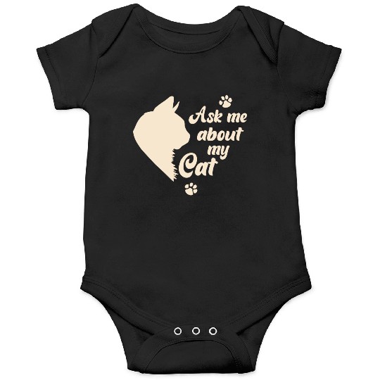 Ask Me About My Cat Lover Mom Gift Onesies