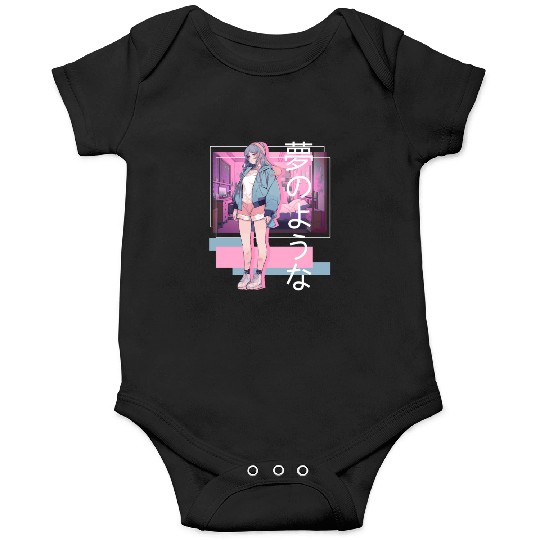 Kawaii Anime Lofi Girl Retro Japanese Soft Girl Ae Onesies