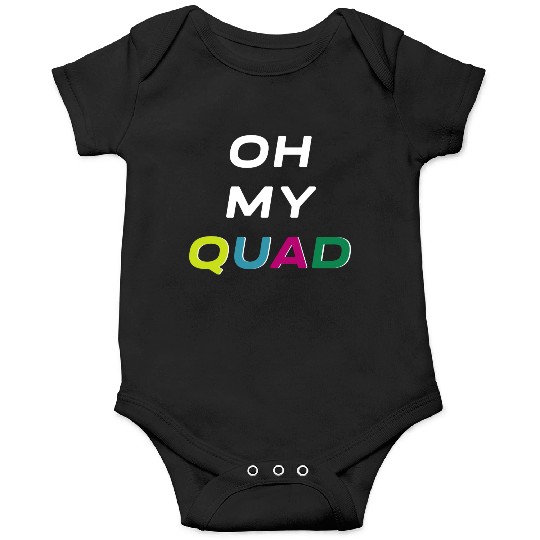 Oh My Quad Workout Funny Quads Gym Meme Onesies