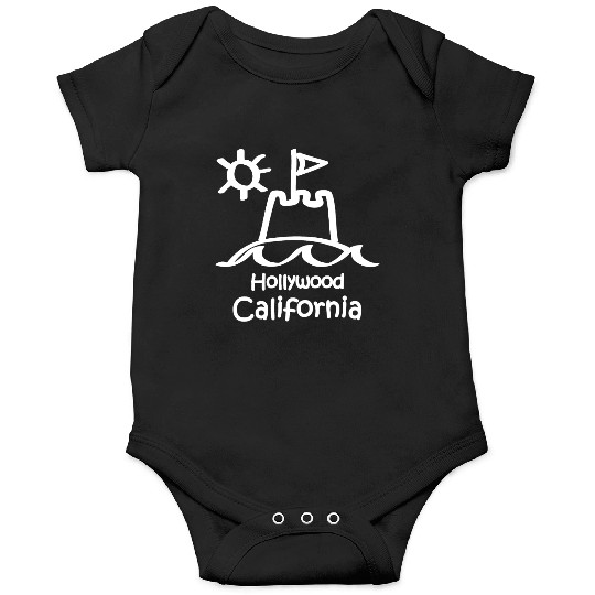 Hollywood California Sandcastle Souvenirs Gifts Onesies
