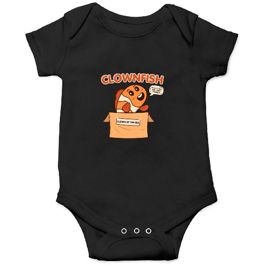 Clownfish Clown Of Sea Funny Fish Cute Coral Reef Onesies