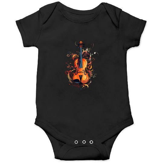 Violinist Violin Music Art Violin Player Onesies