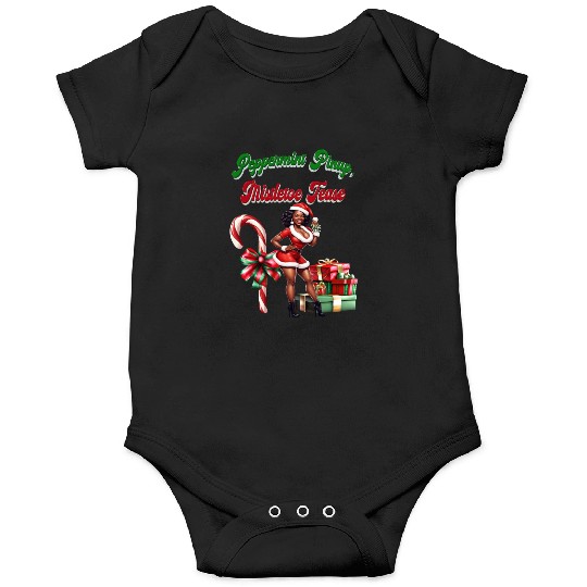 Peppermint Pinup, Mistletoe Tease Onesies