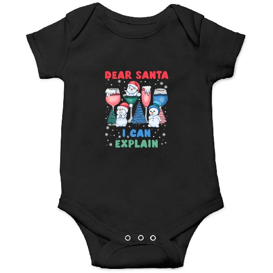 Schneemann Dear Santa I can Explain Funny Onesies