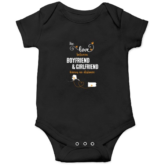 Love Between BF And GF Alaska To Pennsylvania Gift Onesies