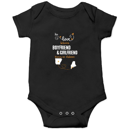 Love Between BF And GF Arkansas To Maine Gift Onesies