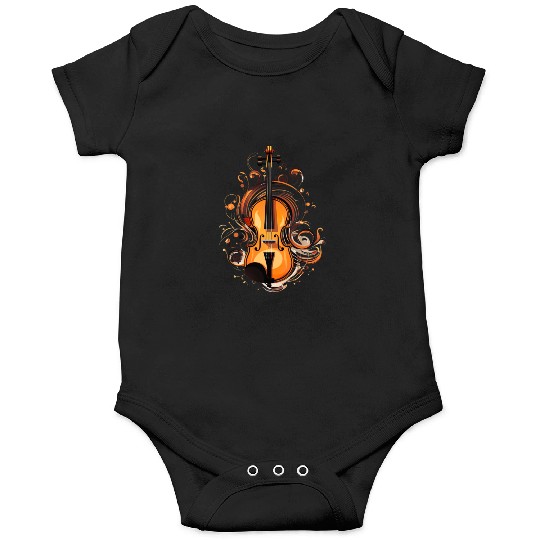 Violinist Violin Music Art Violin Player Onesies