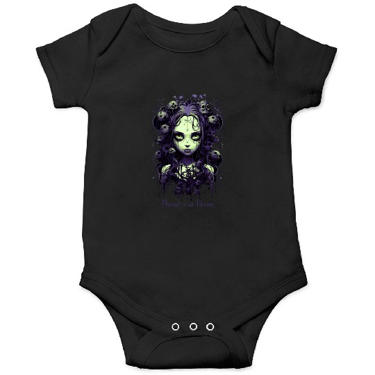 Gothic Girl Saying Normal is an Illusion Onesies