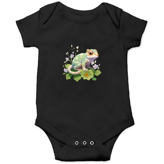 Cute Chameleon for Lizard Pet Lover Onesies