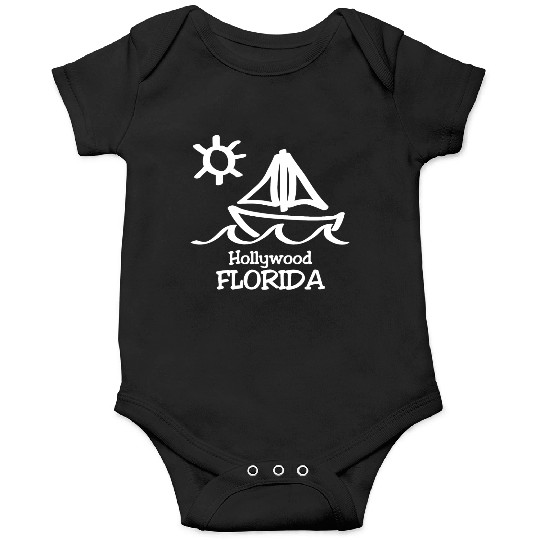 Hollywood Florida Sailboat Souvenirs Gifts Onesies