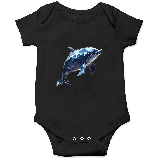 Geometric Style Dolphin Onesies
