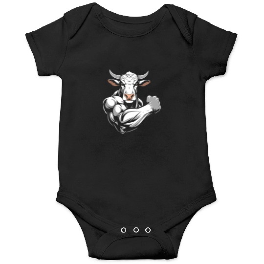 Workout Gym Cow Onesies