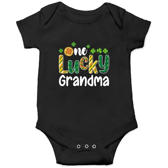 One Lucky Grandma Matching Family St Patrick's Day Onesies