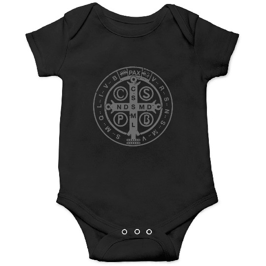 Religious Catholic St. Benedict Medal | Christian Onesies