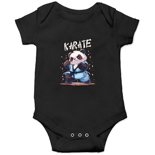 Funny Japanese Karate Panda Kawaii Karateka Onesies