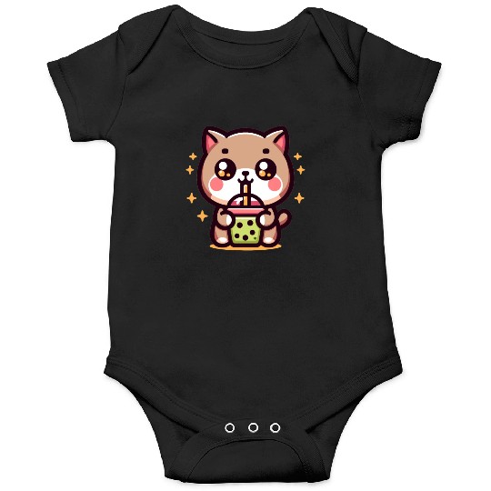 Cat Bubble Tea Boba Kawaii Onesies
