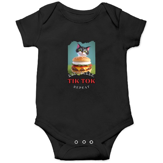 Eat Sleep Tik Tok Repeat Onesies